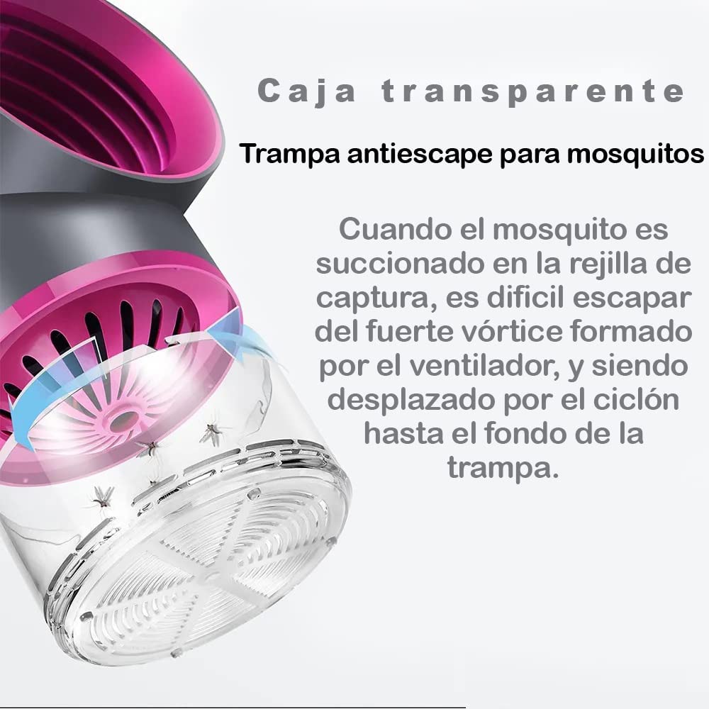 Lampara anti mosquitos silenciosa