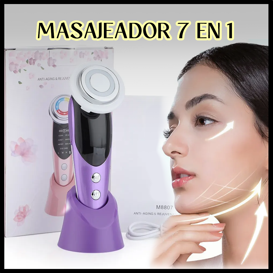 Masajeador Facial  7 en 1 - Rejuvenecimiento de la piel - Belleza Radiante