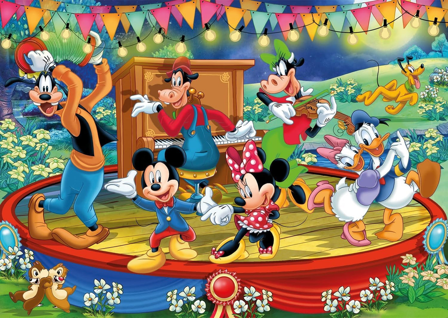 2 Puzzles infantiles de 60 piezas Mickey and Friedns, puzzle infantil a partir de 5 años